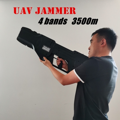 Gun Shape Portable Drone Jammer Jarak Jamming 1,5km