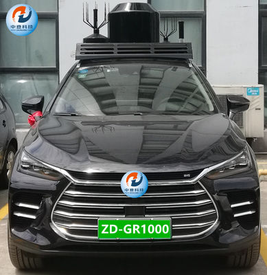 1000W Vehicle Cell Phone Jammer Radius Jamming 500m Dengan Pita Walkie Talkie