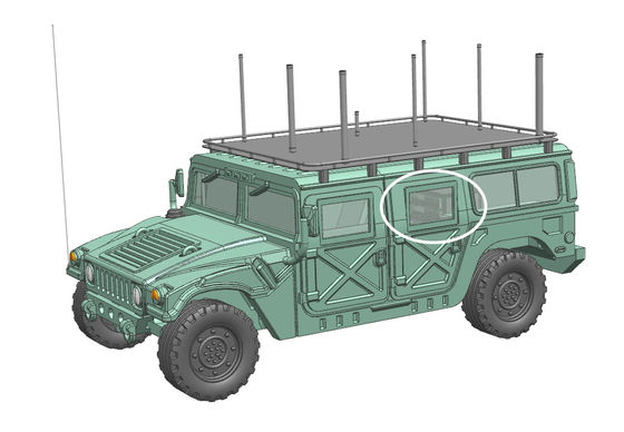 200m Radius Vehicle Mounted Wireless Signal Jammer Untuk Keamanan Negara
